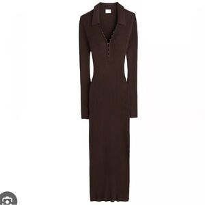 Abercrombie Brown Ribbed Knit Dress
